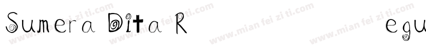 Sumera Dita Regular字体转换
